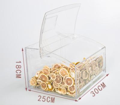 China customized acrylic nut box acrylic supermarket candy box Storage Box Container for sale