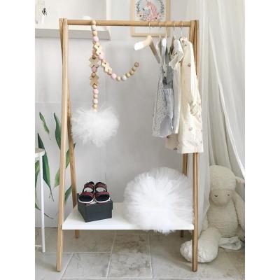 China Convertible Home Furniture Cloths Stand Wooden Coat Hanger Rack For Kids (S Size) for sale