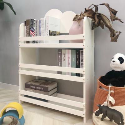 China High Quality Safety Three Layers Kids Book Shelves Cloud Children's Bookshelf Storage Shelf for sale