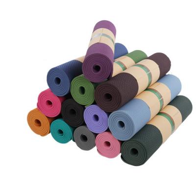 China Custom Designed Non-Slip Wholesale Color 6mm 8mm Fitness Tape Non-Slip Yoga Mat for sale