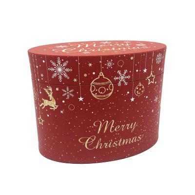 China Decorative Christmas Gift Color Printed Merry Christmas Christmas Gift Box for sale