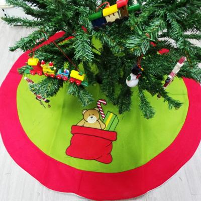 China Eco - Friendly In Stock Cheap Decorative Christmas Tree Skirts for sale