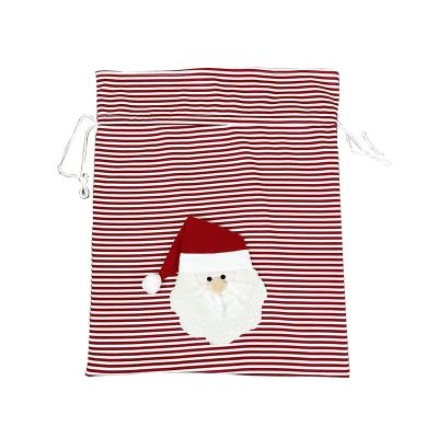 China Chirstmas Decor 50x60cm Knitted Fabric Christmas Decoration Gift Bag Christmas Gift for sale