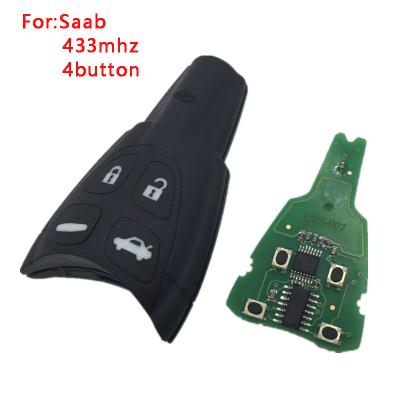 China New Plastic Uncut Replacement Remote Smart Key 433Mhz PCF7946AT For SAAB 9-3 93 2003-2010 LTQSAAM433TX for sale