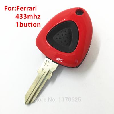 China New Style 3 Plastic Button Remote Key For Ferrari 458 612 599 433MHz Key (Fit:Ferrari) With Uncut Blade for sale