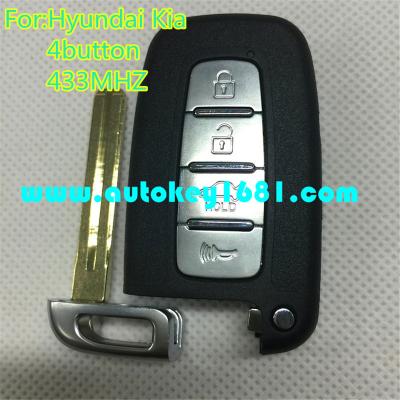 China MS 433mhz Smart Card 4 Button Remote Control For Car Hyundai I20 IX35 Key HY-RC02-4 for sale