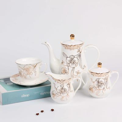 China Various Viable Newcomers 22pcs In 1 Modern Coffee Fancy Tea Cup And Saucer Gift Set for sale