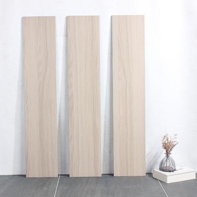 China Nordic new colors all wood grain 200x1000 brick border antique wood floor tiles porcelain tile straight wood living room bedroom for sale