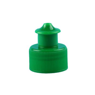 China Non Pull Plastic Spill Lid 28/410 Plastic Cap High Quality Push Pull Lid for sale