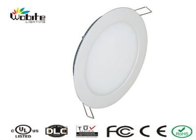 China Milky White LED Flat Panel Light / Round LED Flat Panel Ceiling Lights 9W for sale