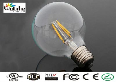 China 5200 Lumen LED Filament Lamp Light Bulbs E12 E14 6W For Exhibition Gallery for sale