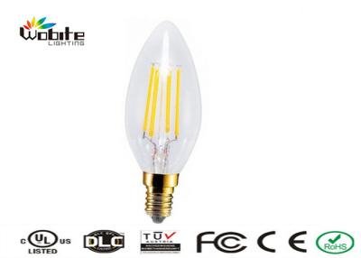 China 4W LED Filament Light / E14 LED Candle Bulb 35x95 mm CE ROHS SAA Approval for sale