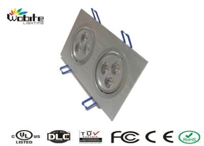 China Indoor 80RA Square Flat LED Recessed Ceiling Light 92x92x45 mm CCC CE FCC Approved for sale