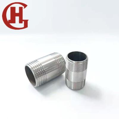 China Hot Sale Factory Price OEM Industrial High Quality Stainless Steel Pipe Fittings Stamp Nipple for sale