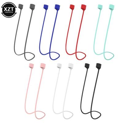 China Easy Install Anti-Lost Silicone Earphone Rope Holder Cable For Apple iphone  AirPods Wireless Bluetooth Headphone Neck Strap Cord String for sale