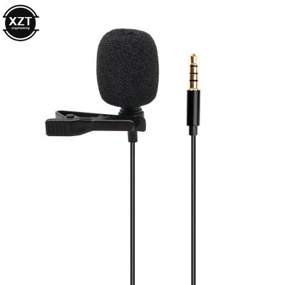 China Lavalier Microphone Metal usb wireless Microphone 3.5mm Jack Lavalier Tie Clip Microphone Mini Audio Mic for Computer Laptop Mobile Phone for sale