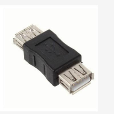 China Laptop USB 2.0 Type A Female to A Female Coupler Adapter Connector F/F Converter Promotion Usb extend Jack for sale