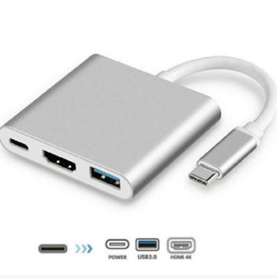 China New Macbook pro USB C hub To HDTV Adapter Type C USB 3.1 Hub USB-C To USB3.0/HDTV/VGA/PD Charger Adapter for New Macbook pro type-c USB hub for sale