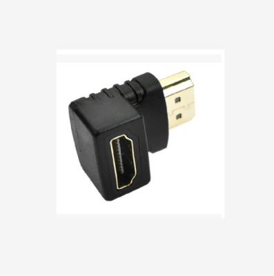 China Multimedia 90 Degree Right Angle Gold plated HDTV Adapter A type Male to Female for 1080p TV HDTV 99 XR649 for sale