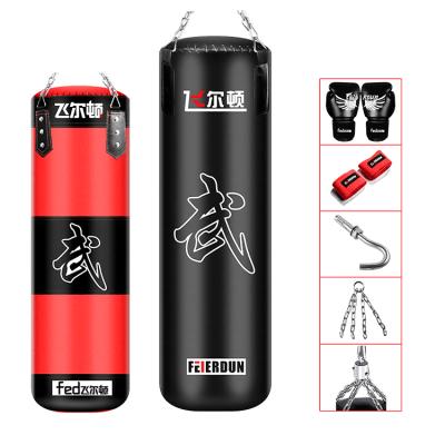 China Custom Fitness Equipment Feierdun Fitness Home Gym Equipment Boxing Punching Bag Man Heavy Sandbag for sale