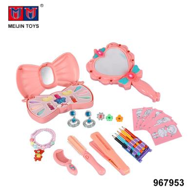 China Fashion Non-Toxic Material Shoulder Bag DIY Pretend Play Kids Makeup Kit Toy for sale