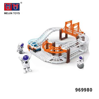 China Best Gift Eco - Friendly Non - Toxic Slot Game Electric Track Toy Car Construction for sale