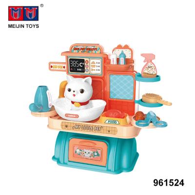 China Eco-friendly table simulation food kids pet care material diy play pretend toys for sale