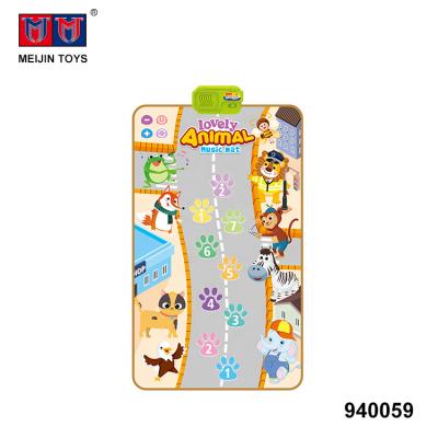 China Lovely non-toxic material baby toys play animal electric musical mat for sale