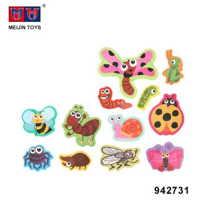 China Funny Cute Toys Educational Insect Puzzle Kids Eco - Friendly Kids Material DIY for sale