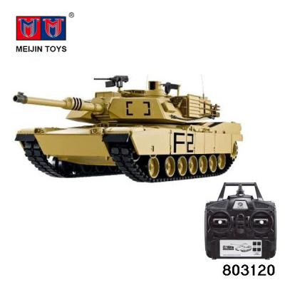 China Remote control rc tank M1A2 model 1 RC tank toy model 16 2.4G with smoking for sale