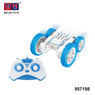 China RC hobby lights music double sided 2.4G rc stunt car for kids for sale