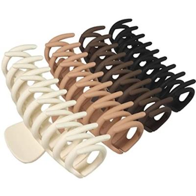 China Hot Selling Fashion Matte Large Size Hair Binding Clips Hair Accessory For Women Acrylic Hair Claw Clips For Girls for sale