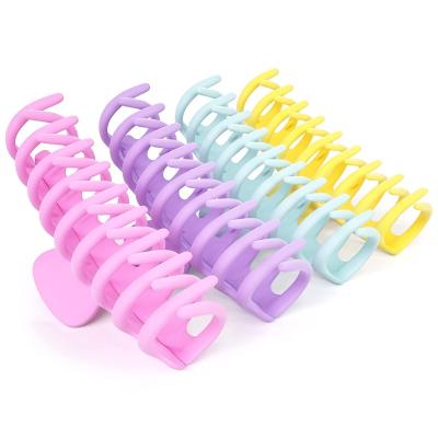 China Fashion Hair Binding Plastic Acrylic Plastic Claw Large Size Crab Claw Hair Clip For Women Hair Accessories For Girls Claw Clip for sale