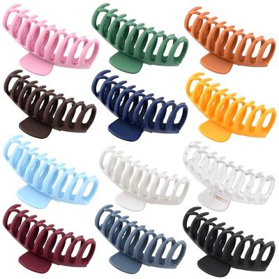 China Matte Hair Claw Clip Shark Big Jaw Hair Clip Spring River Hair Clip Assembly Machine Binding Acrylic Hair Jaw Clip for sale