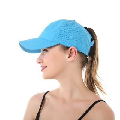 China breathable & Wholesale Unisex Quick-drying Mesh Baseball Golf Running Hats Summer Waterproof Fitted Sports Cap Hats for sale