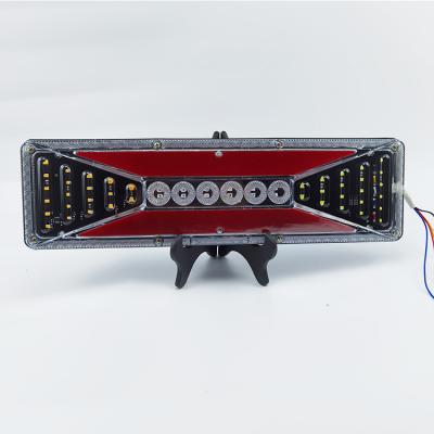 China Trailer Truck Bus Agricultural Vehicles Led Tail Lights Trailer Truck Universal Kit 24V LED Stop Tail Lights Reverse Rear Turn Signal Indicator Warning Lamp for sale