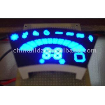 China Video blue color led display for car taxi for sale