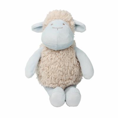 China Custom Stuffed Plush Soft Toys Stuffed Animal Doll Blue Lamb Accompanying Gift Baby Boy Toys for sale