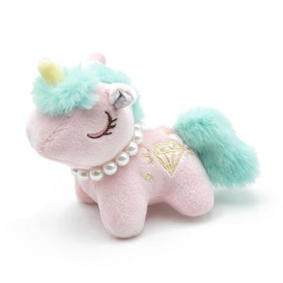 China Kid Toy Gifts Hot Selling Custom Stuffed & Plush Soft Animal Padded Cute Plush Toys Unicorn Simulation Pearl Key Chain Dolls for sale