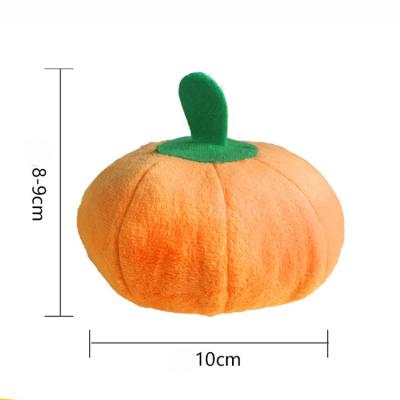 China Viable Factory Stuffed Squeaky Toy Direct Supply Pet Plush Toys, Vegetable Pumpkin Plush Pet Toy for sale