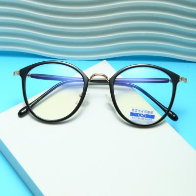 China For Reading Glasses Fashion Round Glasses Frames Blue Light Blocking Anti Glass Computer Gaming Glasses for sale