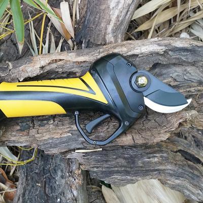 China Anti-skid Handle Brushless Pruner Bypass Garden Scissors Cordless Electric Shears for sale