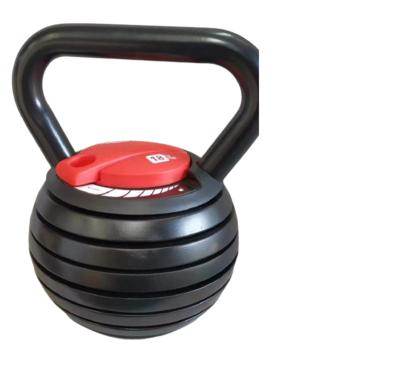 China Universal Weightlifting Adjustable Oscillation Strengthen Muscle Trainer 20 Pound Adjustable Kettlebell With Plates for sale