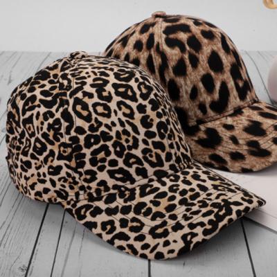 China 2021 European and American style new custom logo leopard print peaked hat sports baseball cap curly print trend hip-hop hat for sale