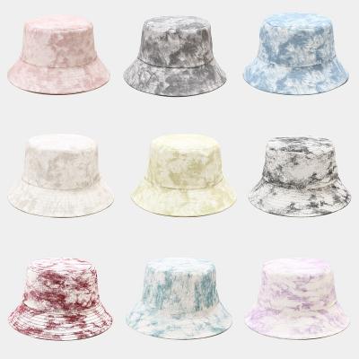 China European and American New Spring Link Summer Fashion Dye Bucket Hat Fisherman Hat Basin Ramp Gradient Trend Outdoor Travel for sale