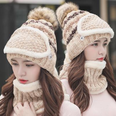 China 2021 New COMMON Knitted Warm Hat Wool Winter Artifact Plus Thick Velvet Snow Hat for sale