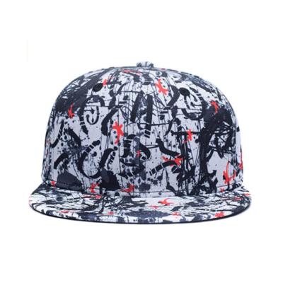 China Skeleton Men Bill Adjustable Snapback Hats Unisex Quanhaigou European and American Skull Style Baseball Hat Solid Flat for sale