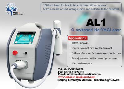 China Yag Laser Tattoo Removal Equipment , beauty nd yag laser machine salon for sale