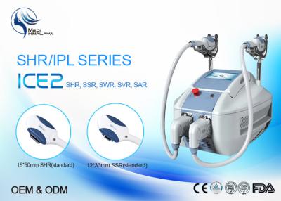 China 2 Handpieces OPT Machine , Flexble Screen Hair Removal SHR IPL Machine for sale