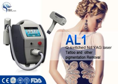 China Portable 1064nm 532nm Q Switch Laser Tattoo Removal Machine 1 - 6mm Spot Size for sale